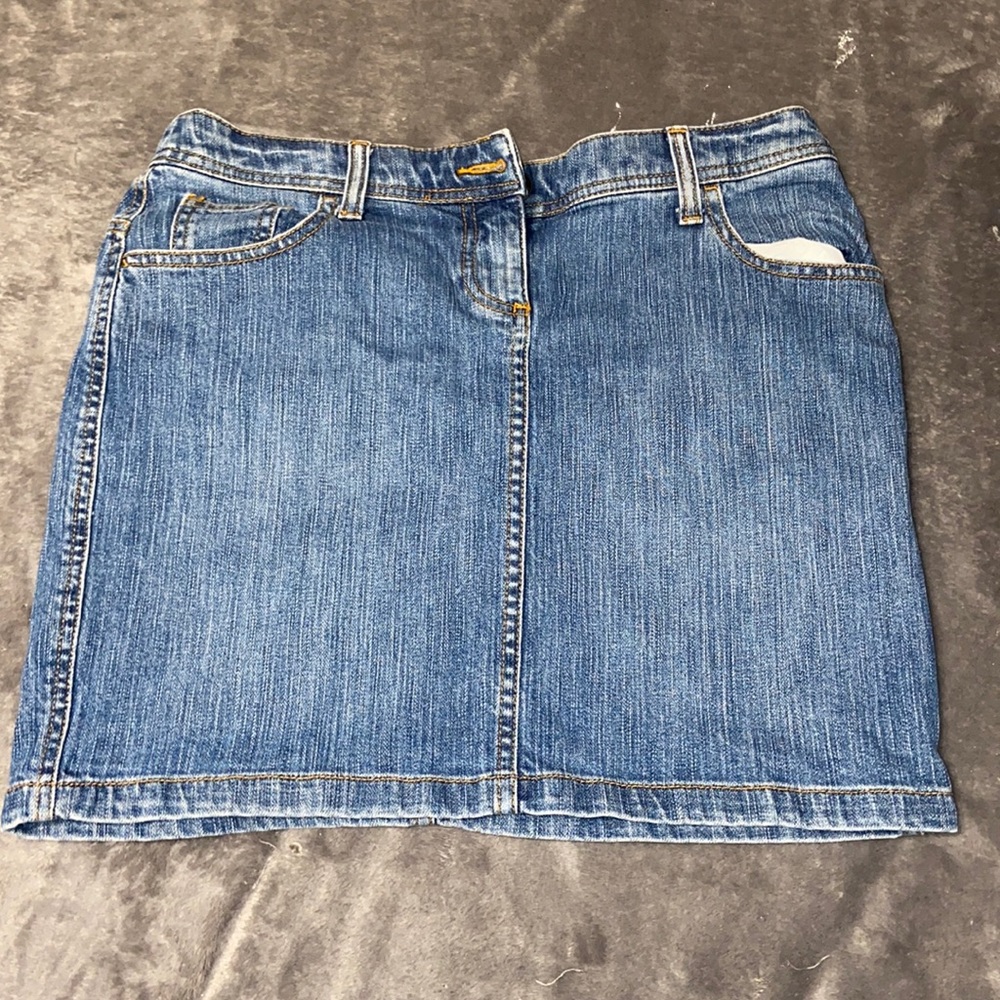 Jean Short Skirt
